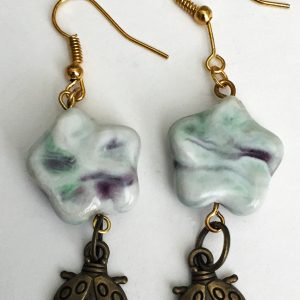 Flowers and Bug Earrings - Image 2