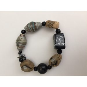 Petrified Wood Stone Bracelet - Image 2