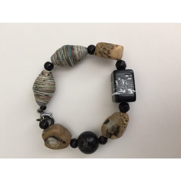 Petrified Wood Stone Bracelet - Image 2