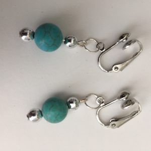 Turquoise Clip-on Earrings - Image 3
