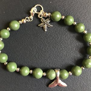 Jade Whale’s Tail Charm Bracelet