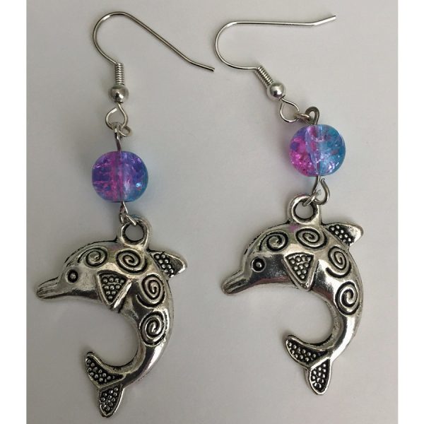 Polynesian Dolphin Earrings - Image 2