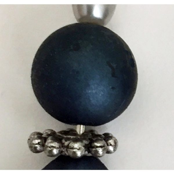 Royal Blue Bead Earrings