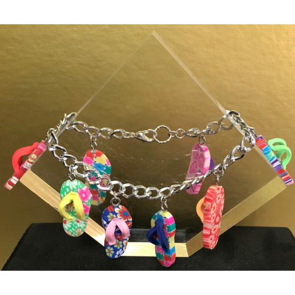 Silver Flip Flop Bracelet - Image 4