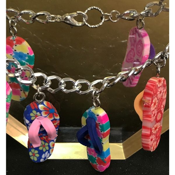 Silver Flip Flop Bracelet