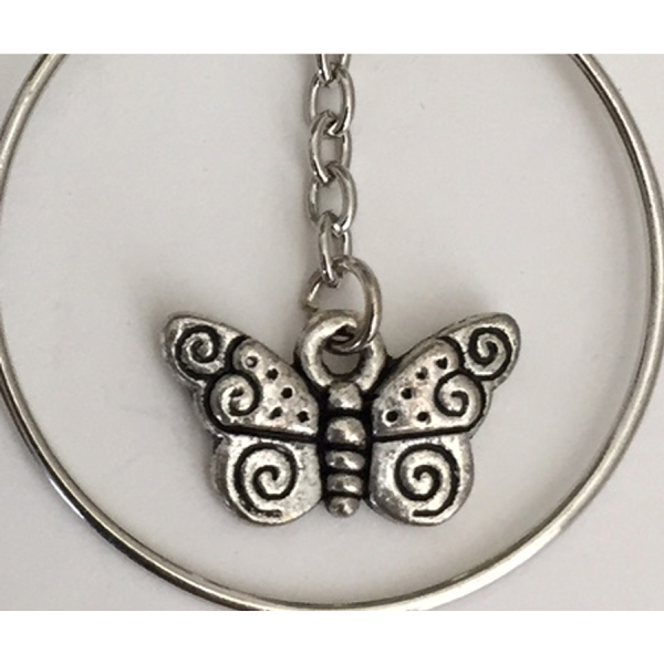 Butterfly Hoop Earrings - Image 3
