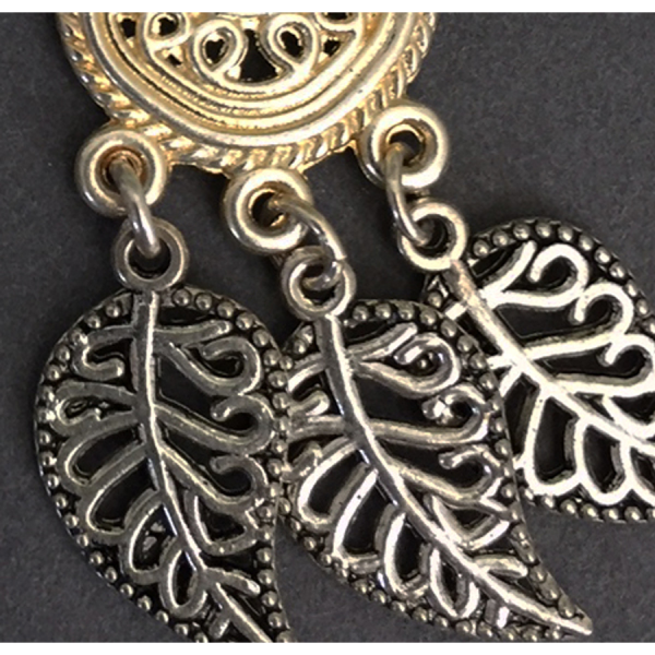 Filigree Leaf Earrings - Image 2