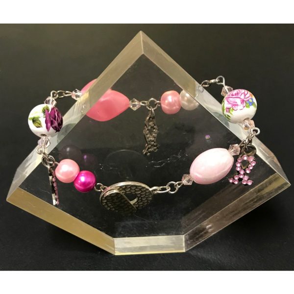 Breast Cancer Awareness and Crystal Bracelet - Image 2