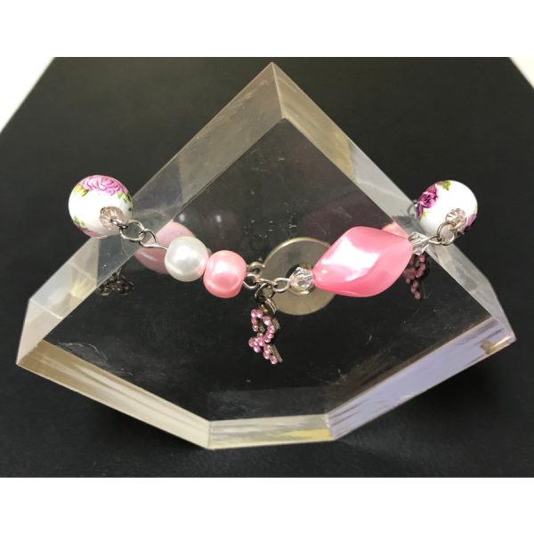 Breast Cancer Awareness and Crystal Bracelet