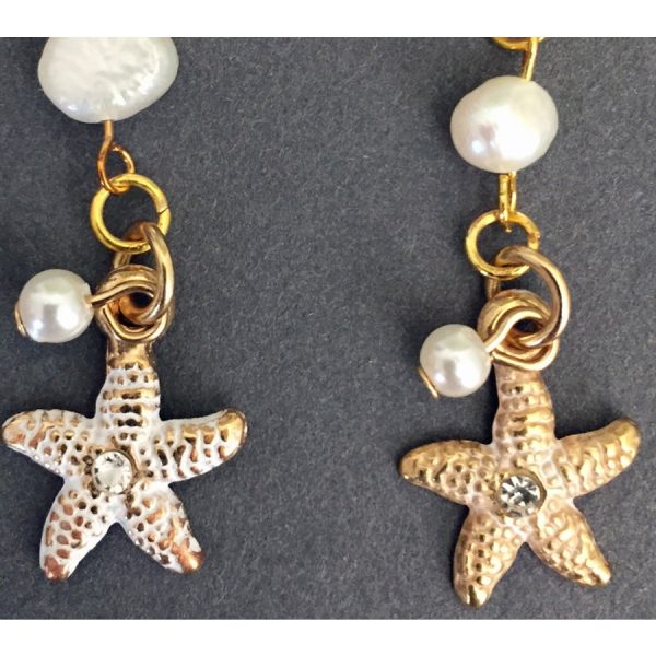 Gold Starfish Earrings - Image 5