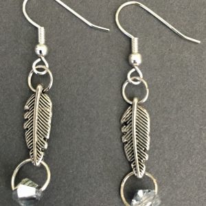 Feather Dangle Earrings - Image 4
