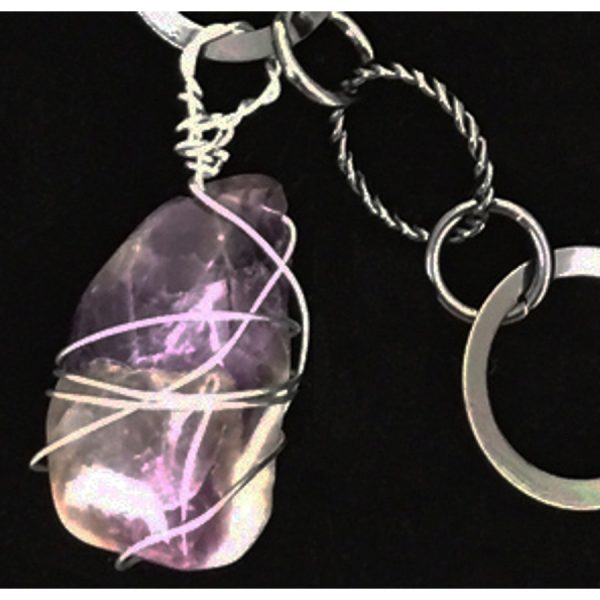 Amethyst and Elephant Necklace - Image 4