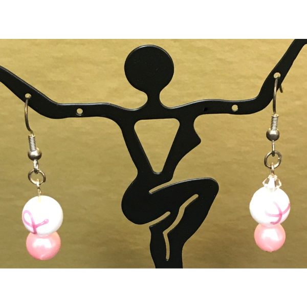 Breast Cancer Awareness and Pink Pearl Earrings
