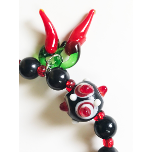 Chili Pepper and Lampwork Bead Bracelet - Image 4