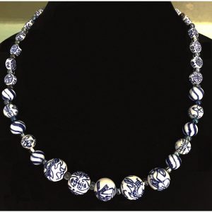 Blue and White Delft Necklace