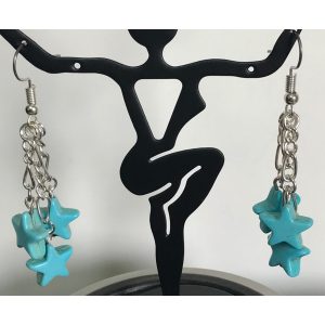 Turquoise Star Dangle Earrings