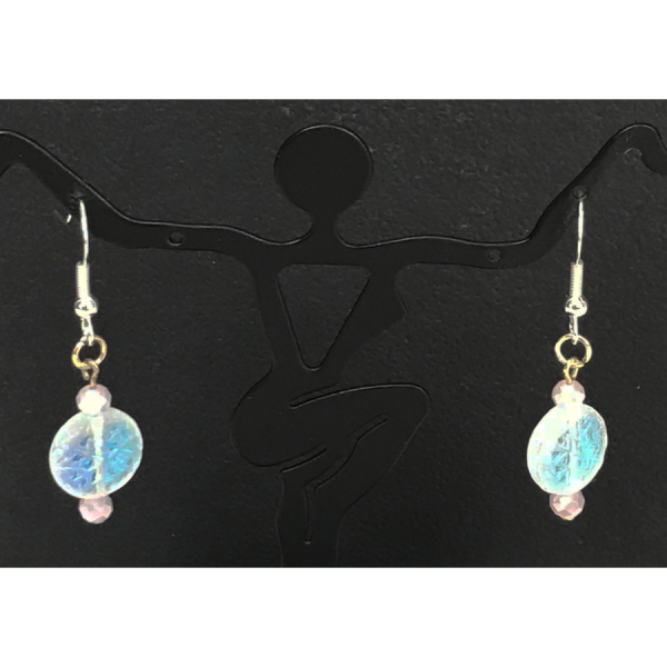 Iridescent Snowflake Earrings
