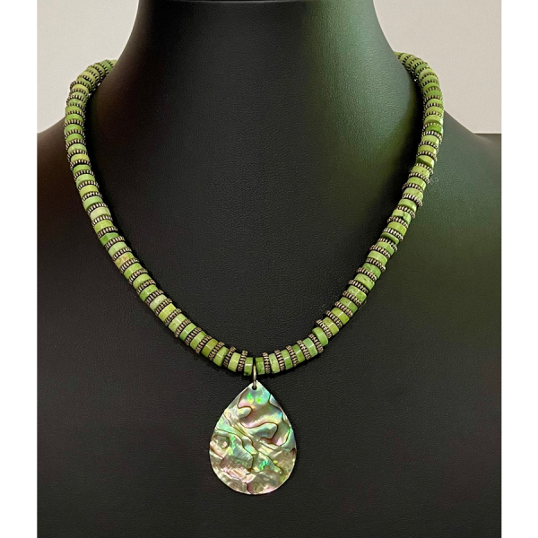 Abalone Cabochan Necklace