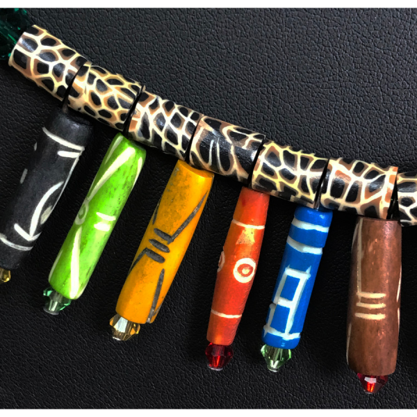 African Crayons Necklace - Image 2