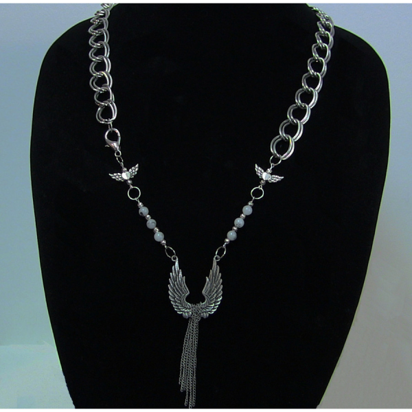 Angel Wings and Jade Necklace