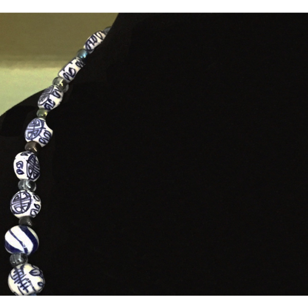 Dutch Delft Bead Necklace - Image 2