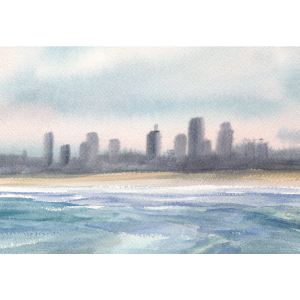 Nahant Beach and Boston Skyline - Image 2