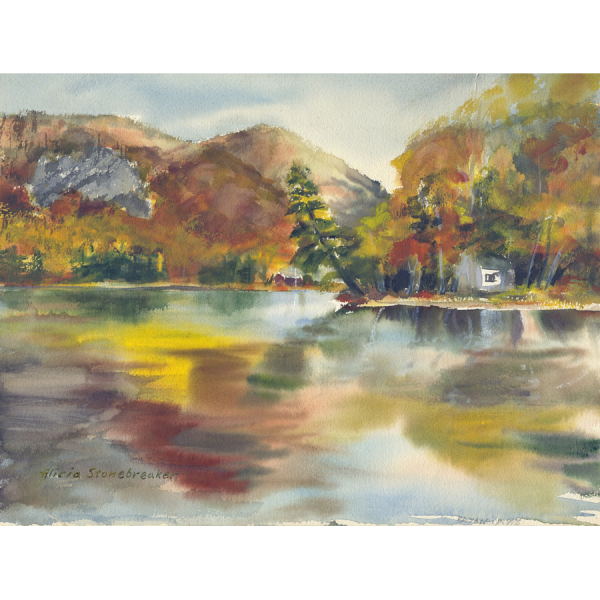 Bryant Pond in Woodstock, Maine from Route 26