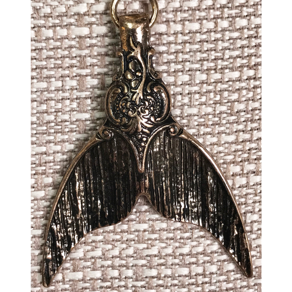 Rose Gold Whale Tail Necklace - Image 2