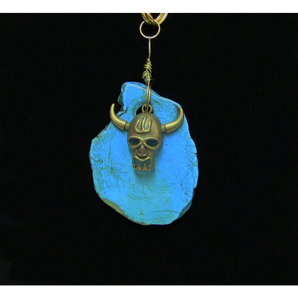 Slab Turquoise Luck Necklace - Image 2