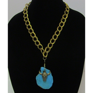 Slab Turquoise Luck Necklace
