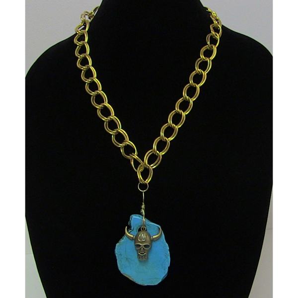 Slab Turquoise Luck Necklace