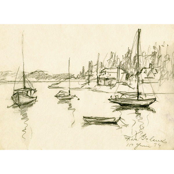 Maine Pencil Sketches - Image 8