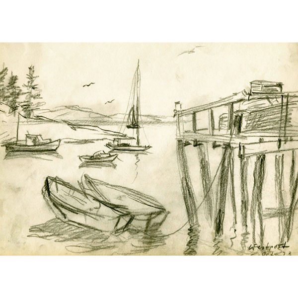 Maine Pencil Sketches - Image 5